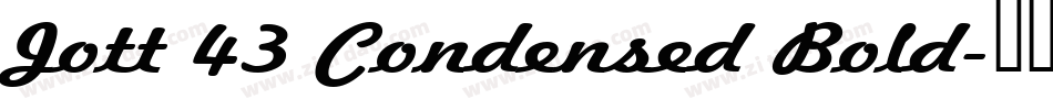 Jott 43 Condensed Bold字体转换